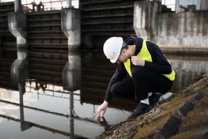 Pemasangan Sistem Pengolahan Air Limbah Kawasan Industri